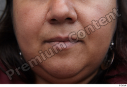 Mouth Woman White Casual Overweight Street photo references